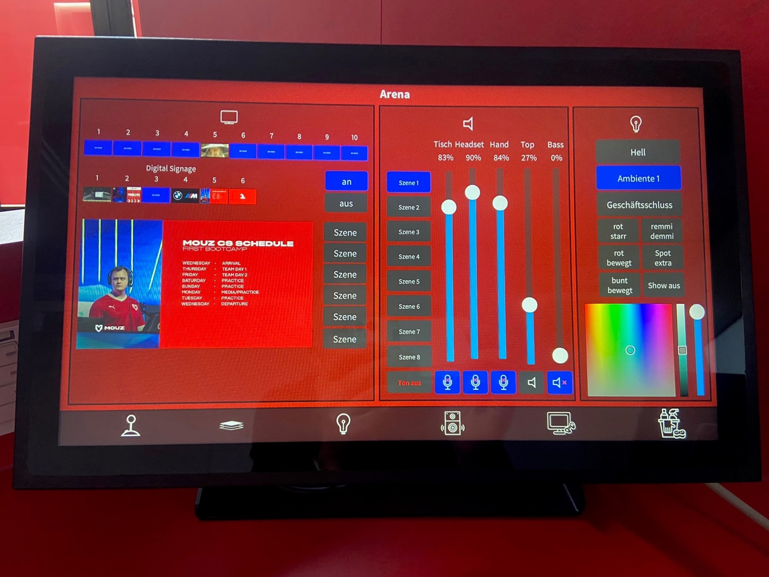 Crestron DGE-100 Bedientableao